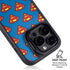 DC Comics Superman Logo Pattern iPhone 14 Pro Kickstand Case